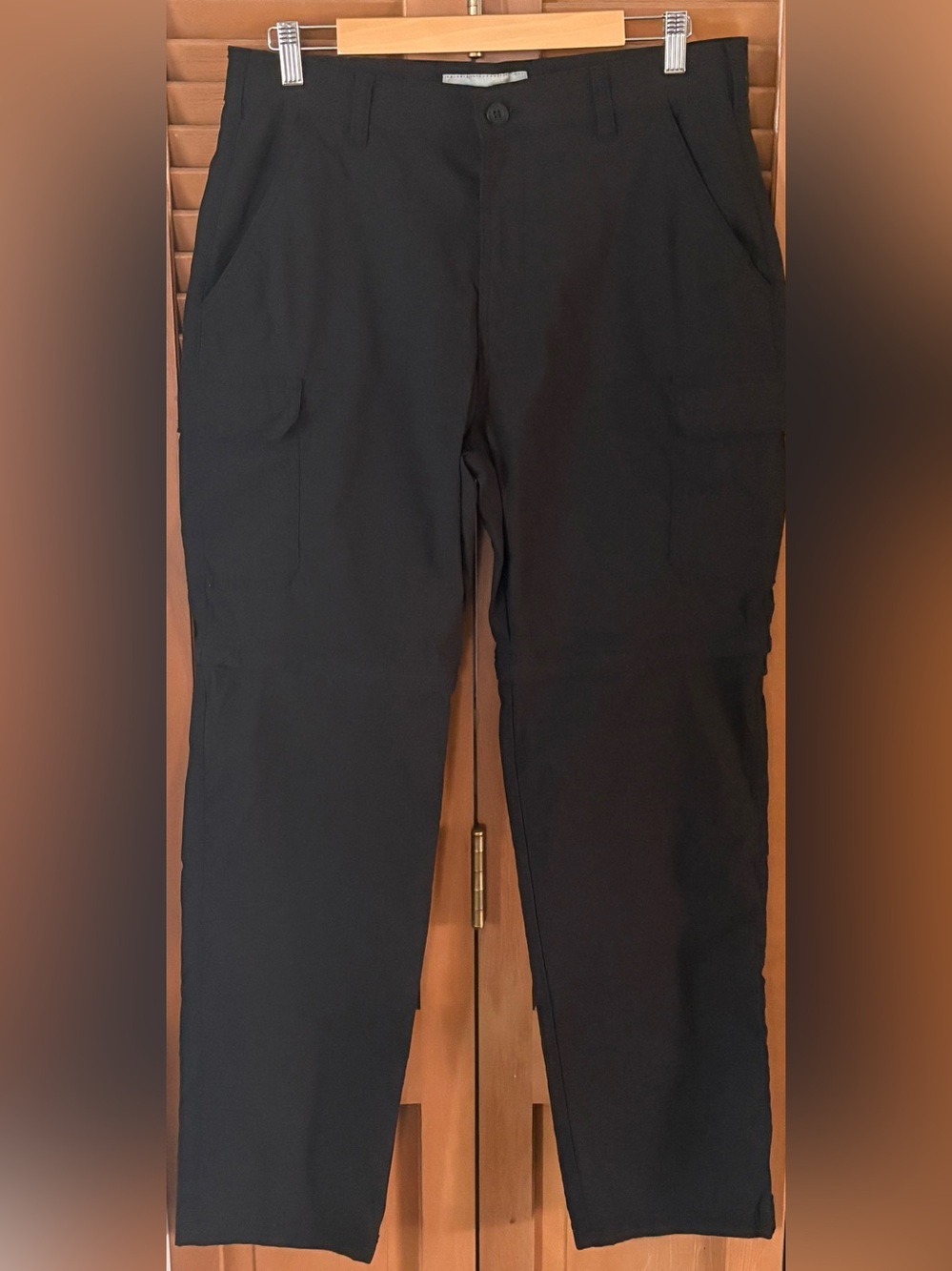 Men's Denali Black Cargo Convertible Pants/Shorts with Utility Pockets